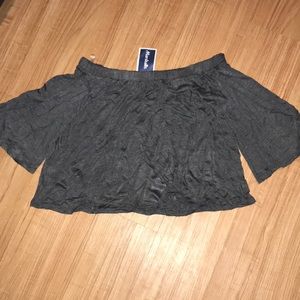 Off the shoulder crop top